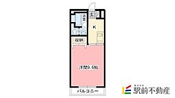 SUNパール駅前 1Kの間取図画像
