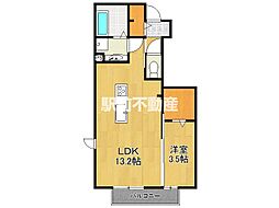 サンド・エルヴィータ 1LDKの間取図画像