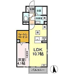ステラ 1LDKの間取図画像