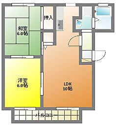 間取図画像 2LDK
