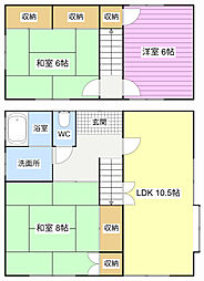 平野様貸家 - 1階3LDKの間取り