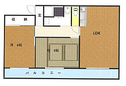 サンプラザ第1 3DKの間取図画像