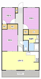 エンデバーひくま 3LDKの間取図画像