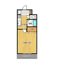 SUNRISEHILLS 1Kの間取図画像