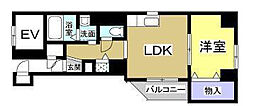 ソルトシティ浜松 1LDKの間取図画像