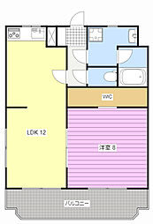 RAFFINE泉 1LDKの間取図画像