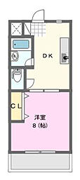 エル・ドラード 1DKの間取図画像