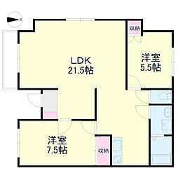 ARCO7 2LDKの間取図画像