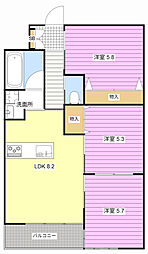 アルコリバーサイド 3LDKの間取図画像