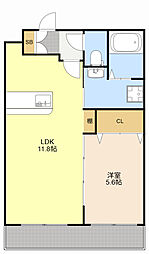 GRACERY半田山 1LDKの間取図画像
