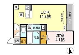 D-Hills下池川町 1LDKの間取図画像