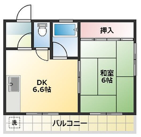 黒澤マンション 203｜静岡県浜松市中央区領家２丁目(賃貸マンション1DK・2階・21.00㎡)の写真 その1