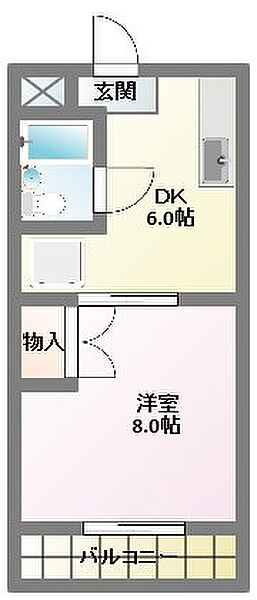 マンション大庭 305｜静岡県浜松市中央区中沢町(賃貸マンション1DK・3階・25.90㎡)の写真 その2