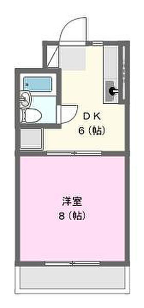 ゼフィロス 402｜静岡県浜松市中央区大島町(賃貸マンション1DK・4階・25.92㎡)の写真 その2
