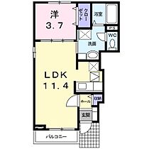 デュエット 101 ｜ 静岡県浜松市中央区中央２丁目（賃貸アパート1LDK・1階・35.98㎡） その2