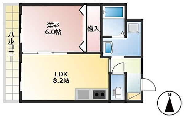 ソルトシティ浜松 602｜静岡県浜松市中央区塩町(賃貸マンション1LDK・6階・36.01㎡)の写真 その2