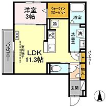 D-Hills　篠ケ瀬 203 ｜ 静岡県浜松市中央区篠ケ瀬町（賃貸アパート1LDK・2階・37.87㎡） その2