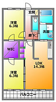 デラパーチェ 505 ｜ 静岡県浜松市浜名区沼（賃貸マンション2LDK・5階・63.00㎡） その2