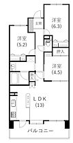 グラン・コートEAST25 804 ｜ 静岡県浜松市中央区板屋町（賃貸マンション3LDK・8階・70.50㎡） その2