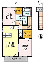 ブランシェ 205 ｜ 静岡県浜松市中央区若林町（賃貸アパート2LDK・1階・64.45㎡） その2