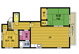 サンジュエル亀川 1階