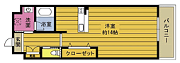 RINT7 1Kの間取図画像