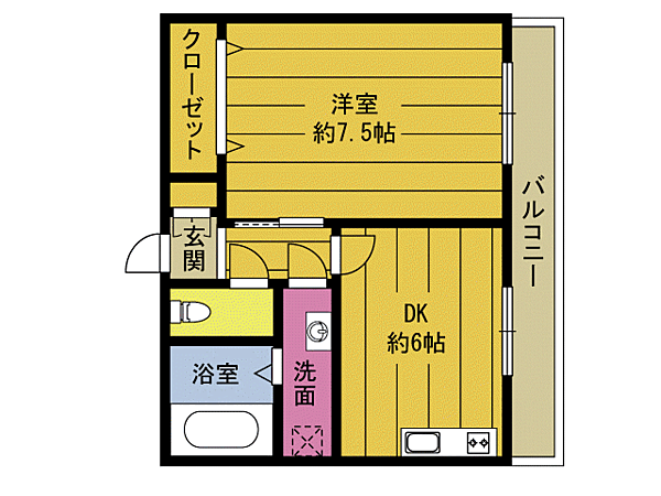 セントラルハイツ 302｜大分県別府市照波園町(賃貸マンション1DK・3階・39.00㎡)の写真 その2