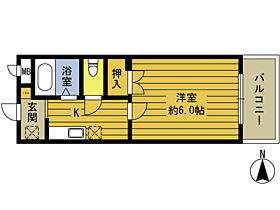 セレーユ桜ヶ丘 202 ｜ 大分県別府市桜ケ丘（賃貸マンション1K・2階・22.68㎡） その2