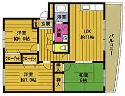 間取図画像 3LDK