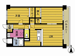 ジョイフリーレジデンス 2LDKの間取図画像