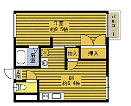 メゾン顕徳 201 ｜ 大分県大分市顕徳町２丁目1-3（賃貸アパート1LDK・2階・30.00㎡） その2