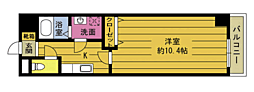 プリメーラコート神志那 3階1Kの間取り
