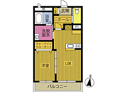 Maria金池南 1LDKの間取図画像