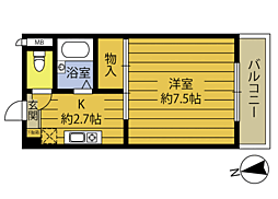 ヴィラ・アンソレイエ城原A 2階