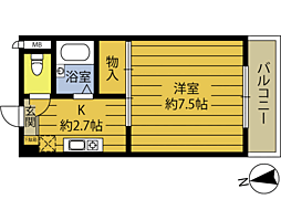 ヴィラ・アンソレイエ城原A 2階