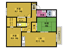 セジュール川邉 2階/201