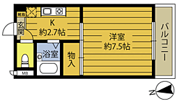 ヴィラ・アンソレイエ城原A 6階