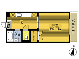 グランデII 105 ｜ 大分県大分市花津留１丁目（賃貸マンション1K・1階・25.20㎡） その2