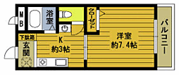 SINCAハーバーライト・F 1Kの間取図画像