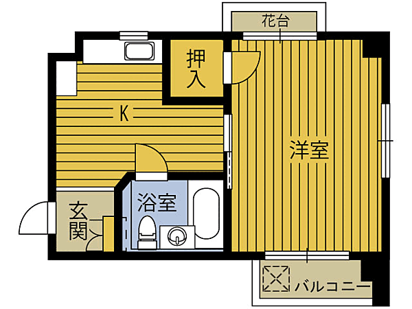 グリーンビル 301｜大分県大分市千代町３丁目(賃貸マンション1DK・3階・19.78㎡)の写真 その2