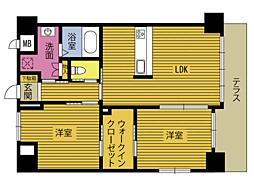 ＡＴＴＩＣＡ 1階2LDKの間取り