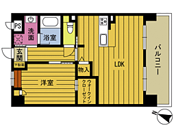 桝屋’3 3階1LDKの間取り