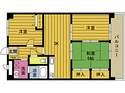 コットンローズ田の湯 3LDKの間取図画像