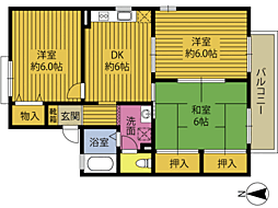🉐敷金礼金0円！🉐グリーンハイツ東ノ平Ｃ