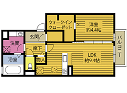 間取図画像 1LDK