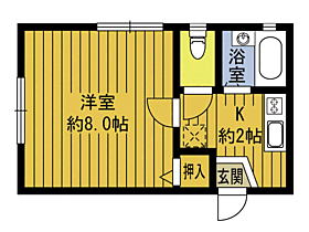 パルハイム 201 ｜ 大分県大分市大字旦野原（賃貸アパート1K・2階・25.80㎡） その2