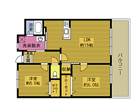 シルベール城南 102 ｜ 大分県大分市永興１丁目（賃貸マンション2LDK・1階・60.88㎡） その2