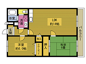 リヴァ－ジュ寒田 302 ｜ 大分県大分市大字寒田（賃貸マンション2LDK・3階・56.70㎡） その2