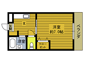 ボナールＢ 205 ｜ 大分県大分市大字寒田（賃貸マンション1K・2階・22.68㎡） その2