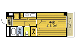 トヨナリ98ビル 1Kの間取図画像